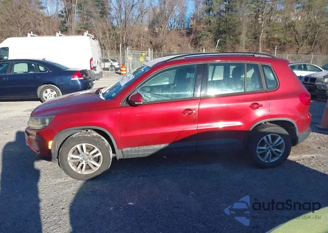 2015 Volkswagen Tiguan S из США, поврежденный, VIN WVGAV7AXXFW032806